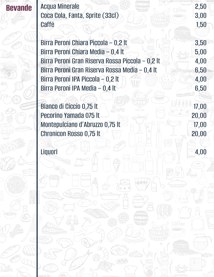 Hostaria del Campo menu 3
