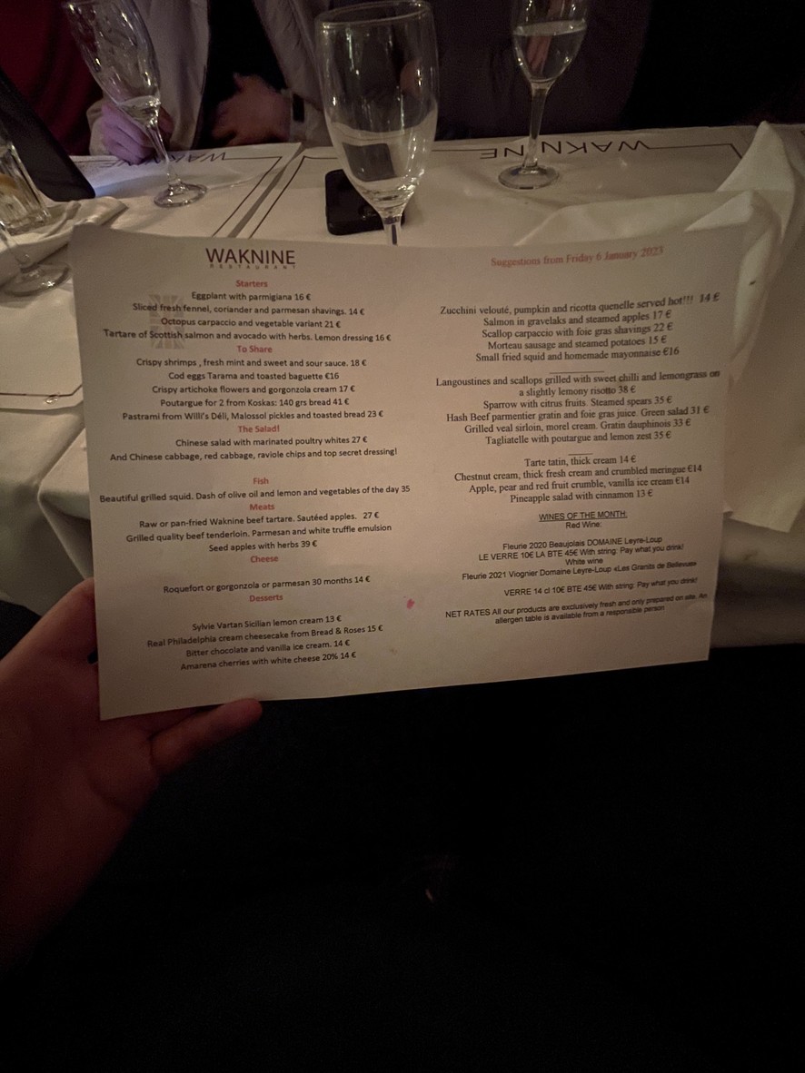 Waknine menu 2