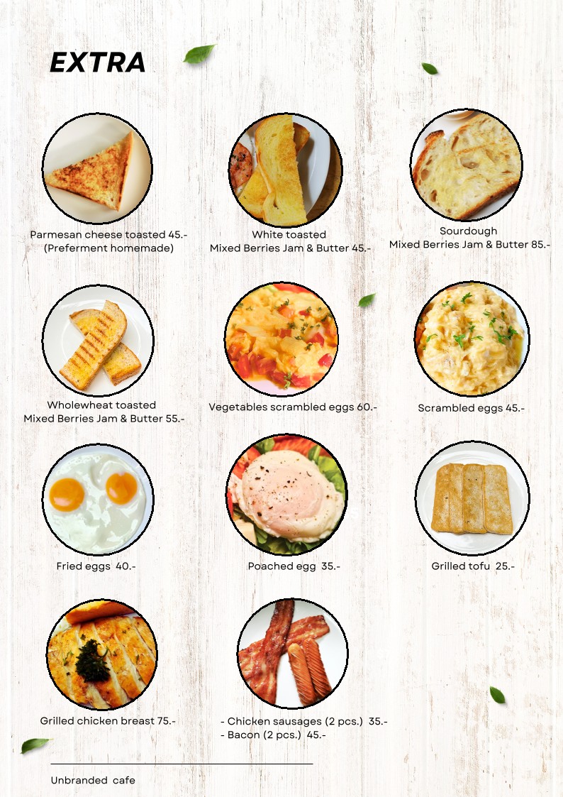 Unbranded Cafe menu 5