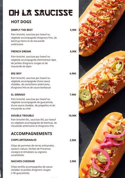 Oh la saucisse - Hot dog
