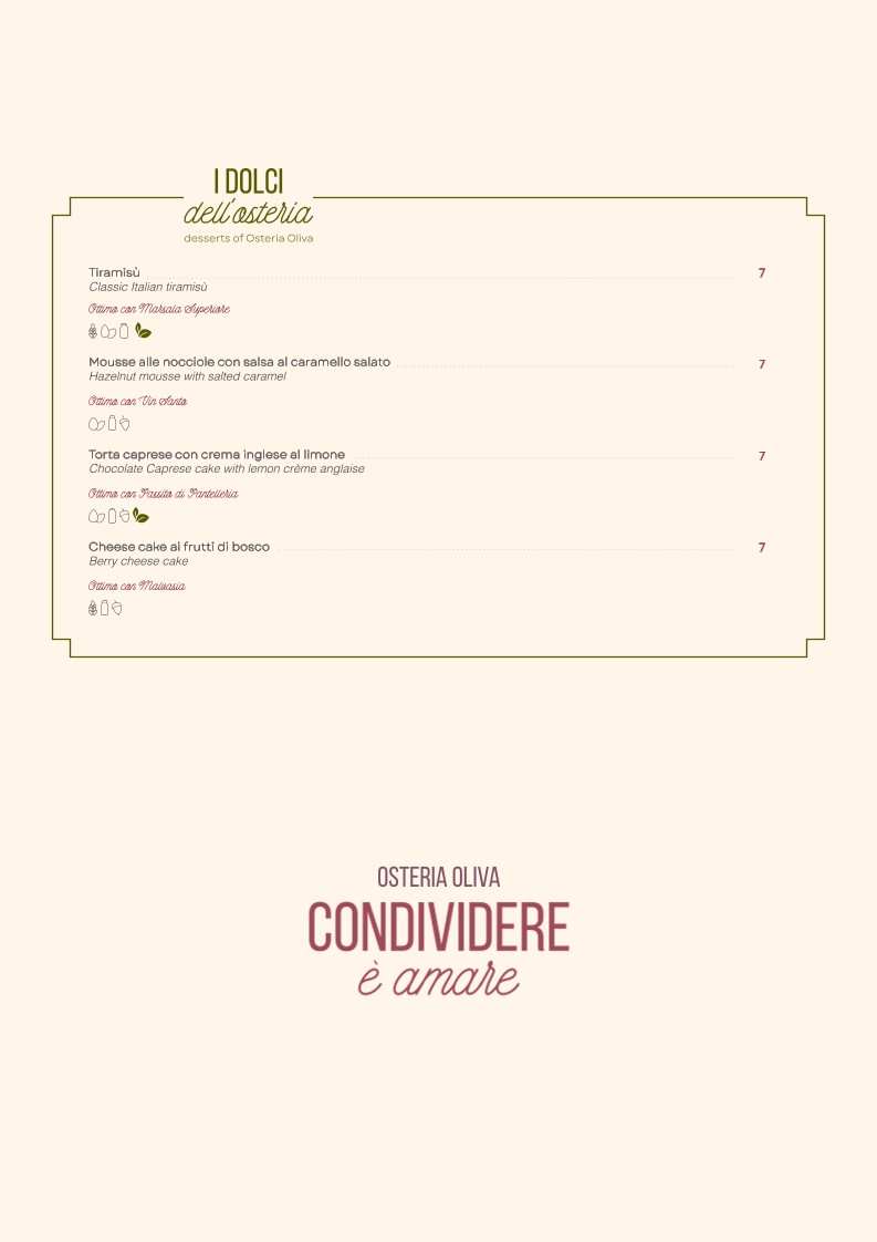 Osteria Oliva menu 2