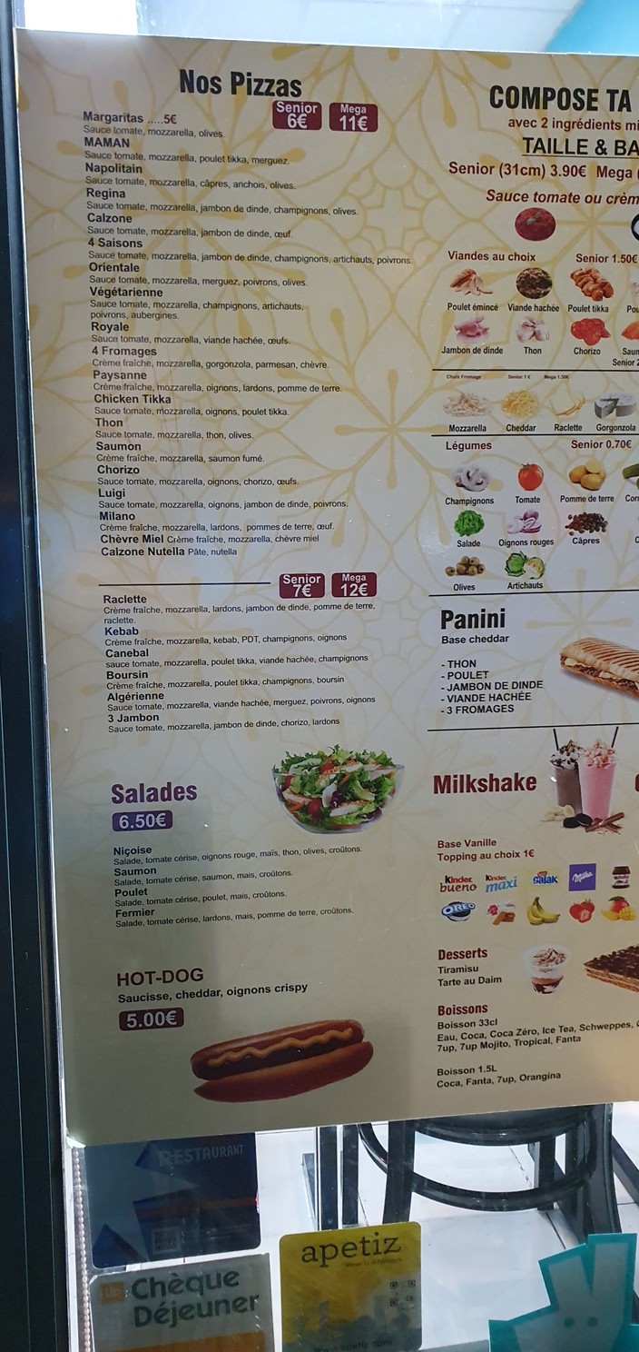 Maman Pizza & Crêpe-Boulevard Berthier menu 1