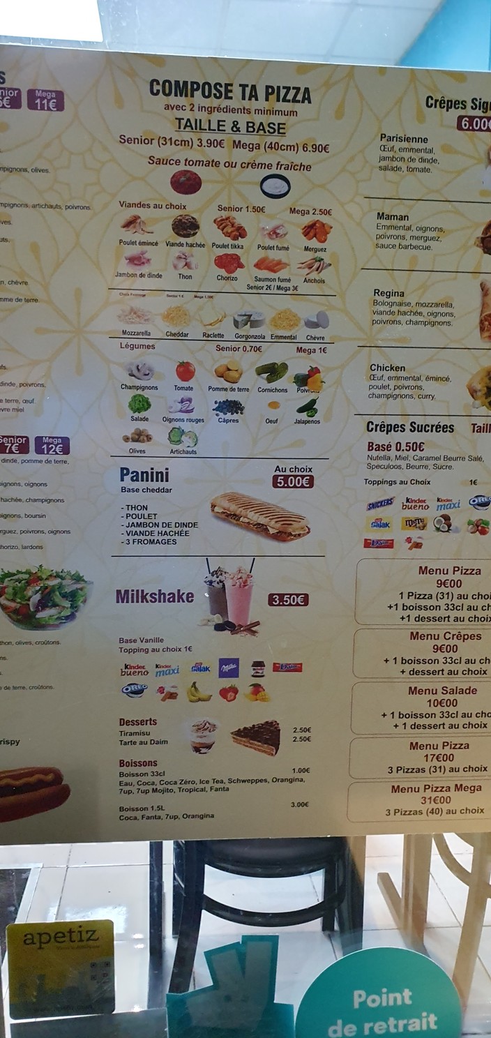 Maman Pizza & Crêpe-Boulevard Berthier menu 2