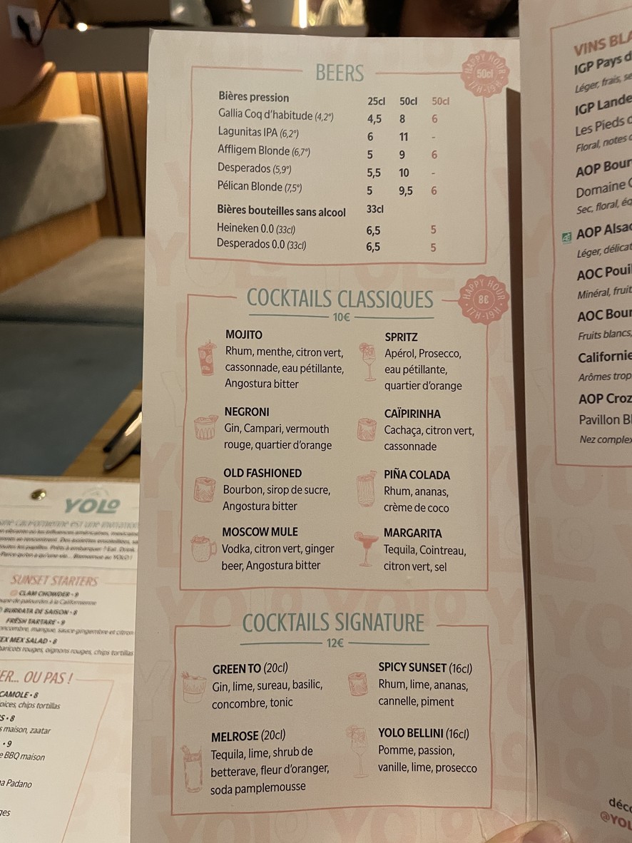 YOLO Suresnes menu 4