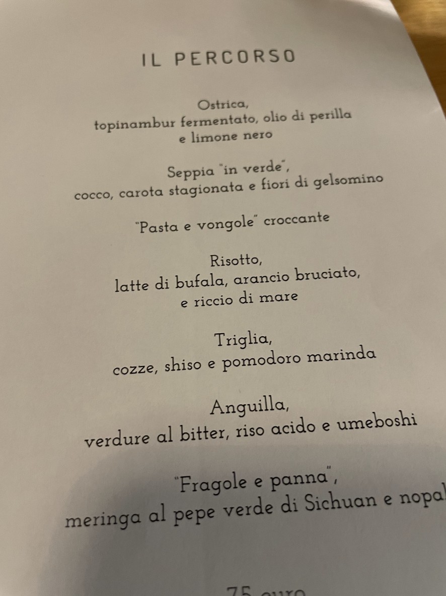 Osteria Fernanda menu 2
