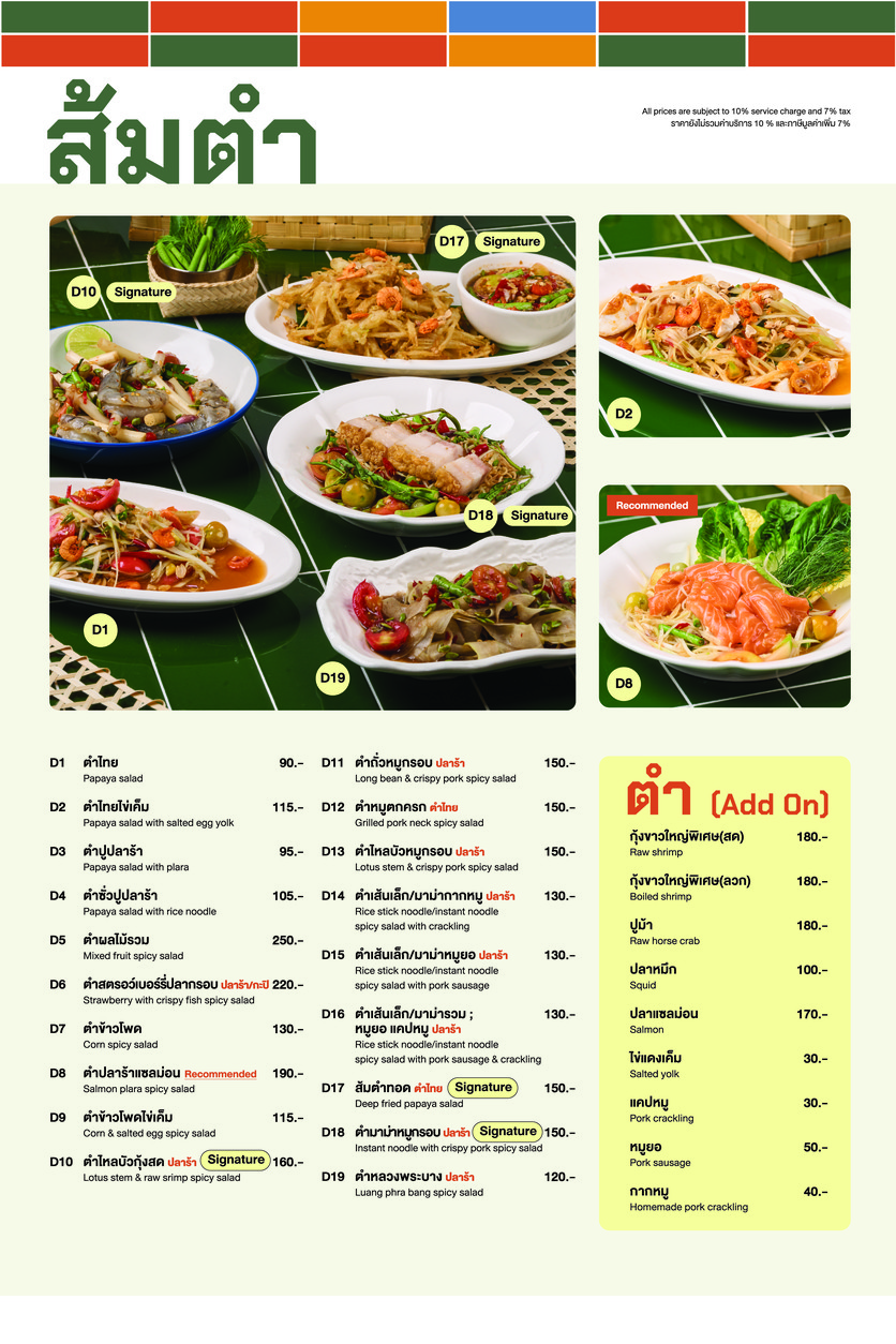 Larb Lauren ร้านลาบลอเรน menu 1