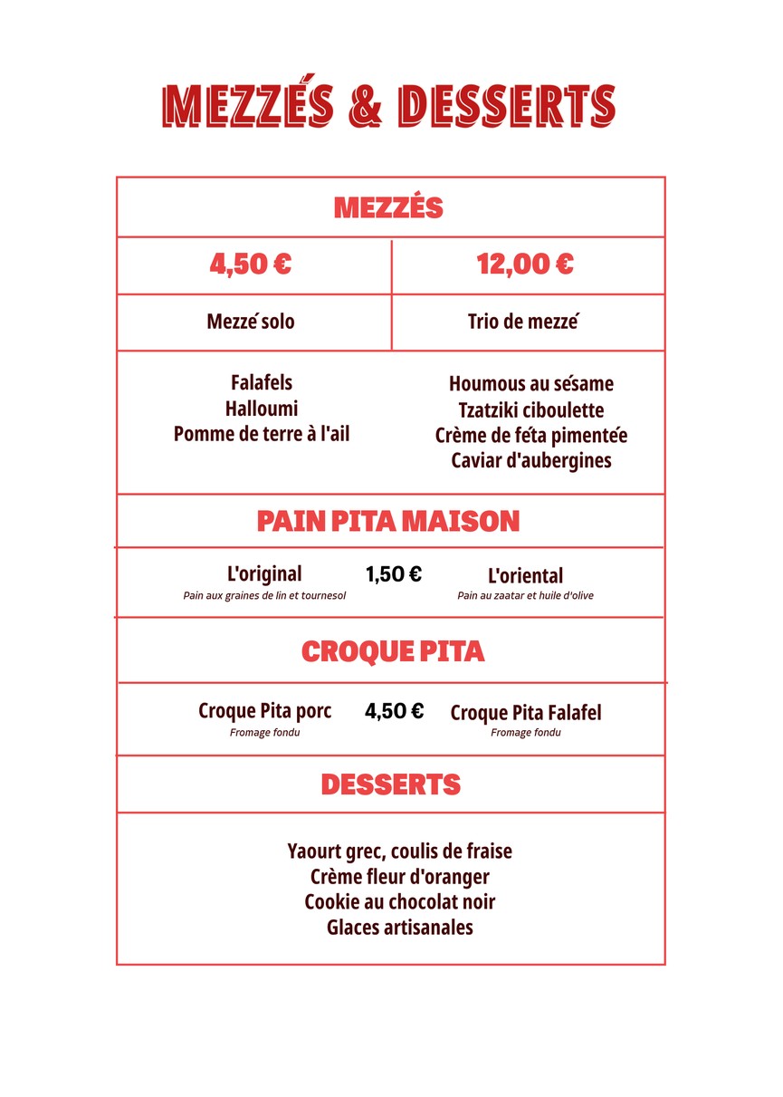 Kantina - Pita & Coffee Shop menu 4