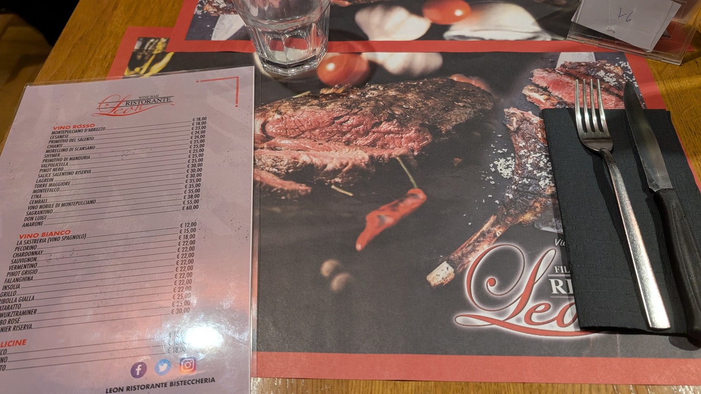 Leon ristorante menu 3