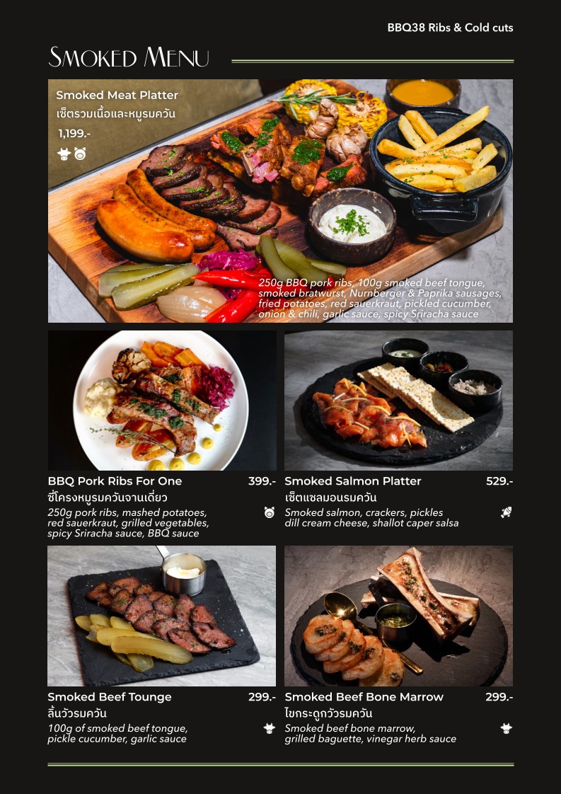 BBQ38 肋排和冷切肉 menu 2