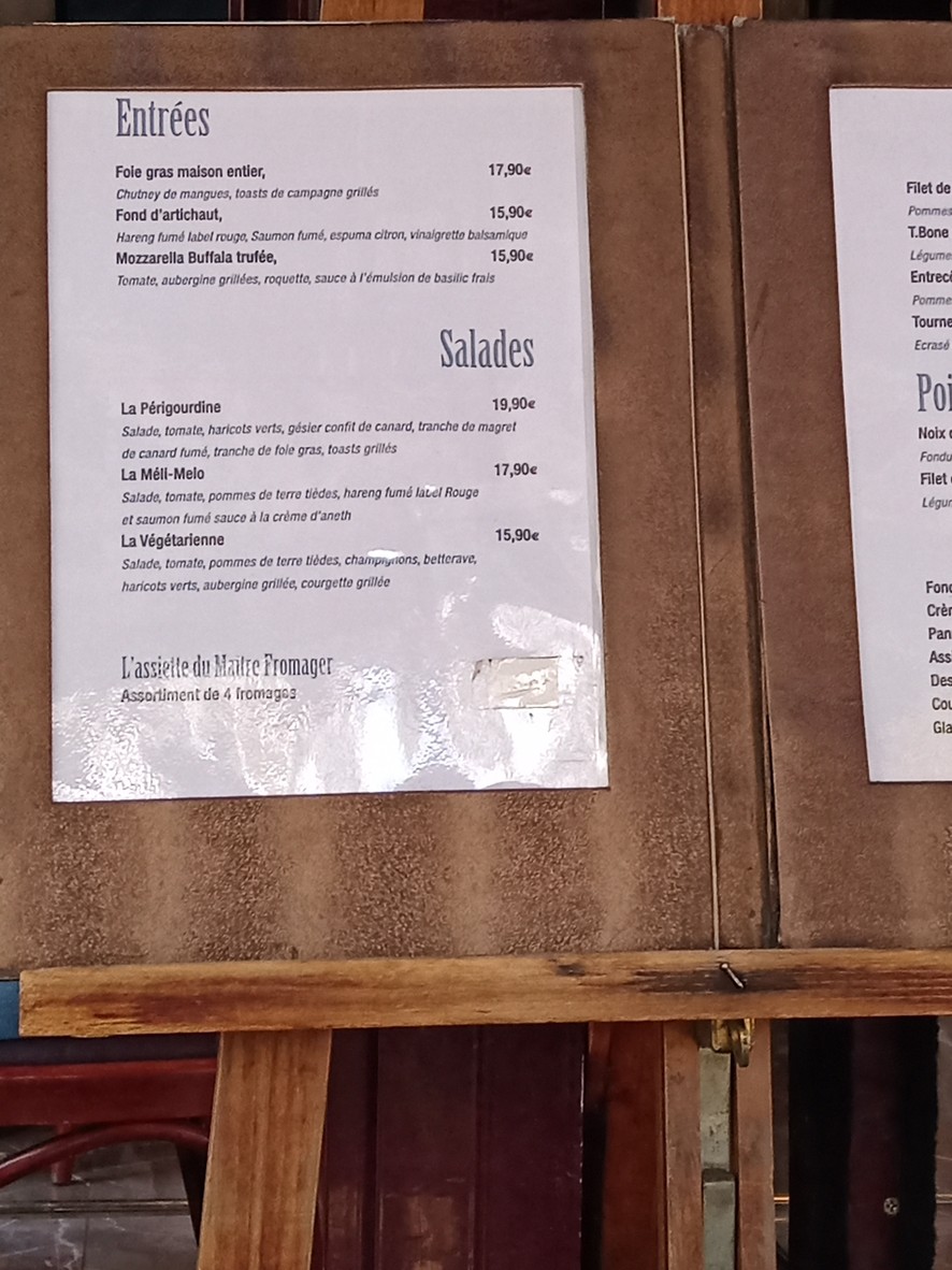 La Chope de Corentin menu 1