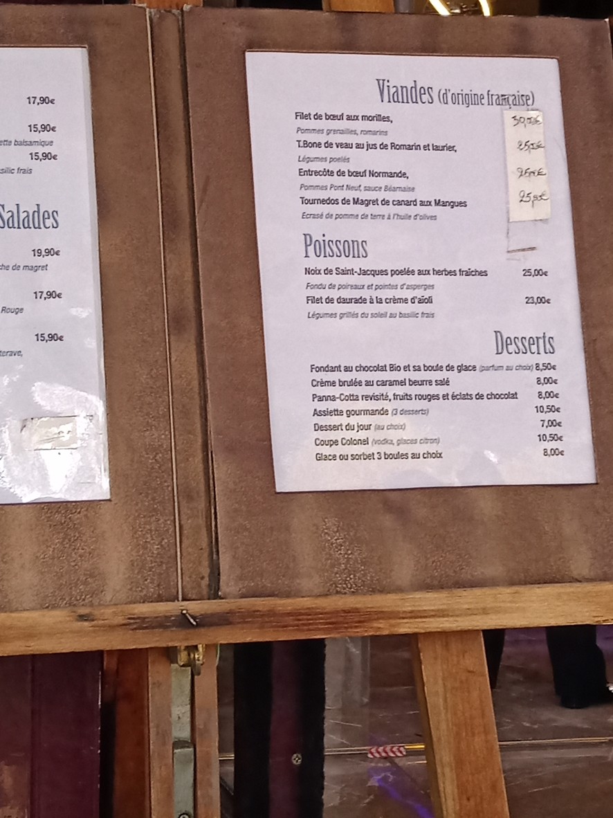 La Chope de Corentin menu 2