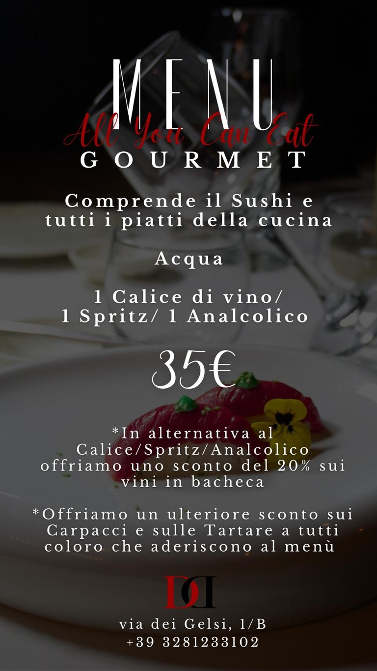 Dejavu Enosteria menu 2