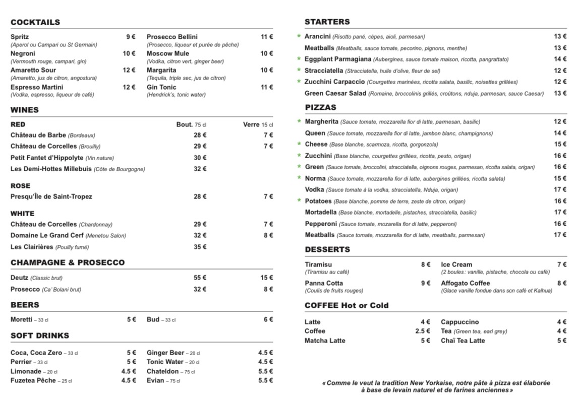 DONNIE menu 2