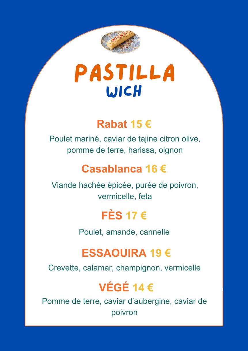 Moroccan Stop menu 4