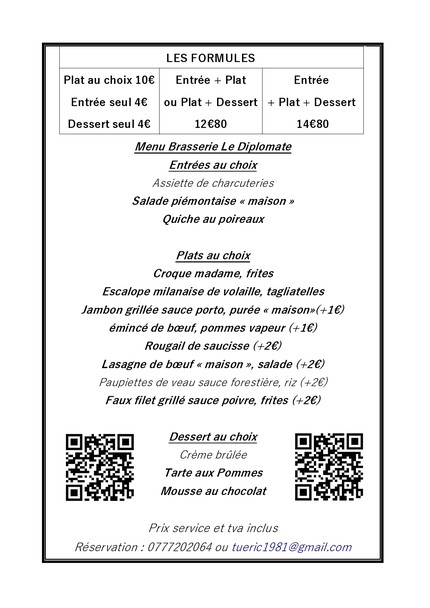LE DIPLOMATE, TABAC, Bar, Brasserie, restaurant, FDJ, Presse et Vape