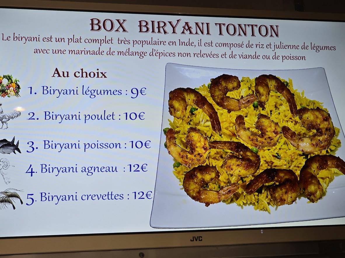 Tonton Indien menu 3