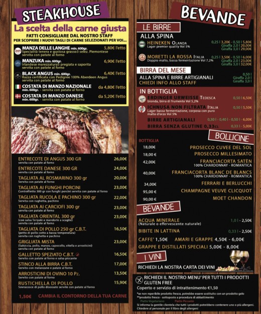 Mucca Pazza Monteverde menu 4