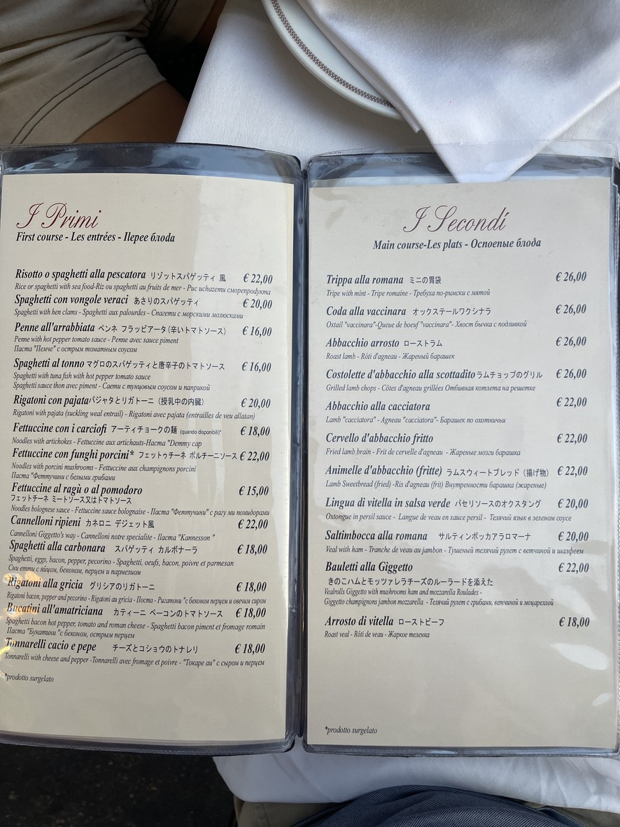 Giggetto menu 4