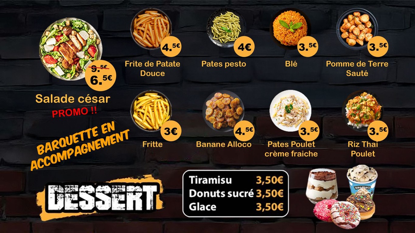 Poulet addict menu 2