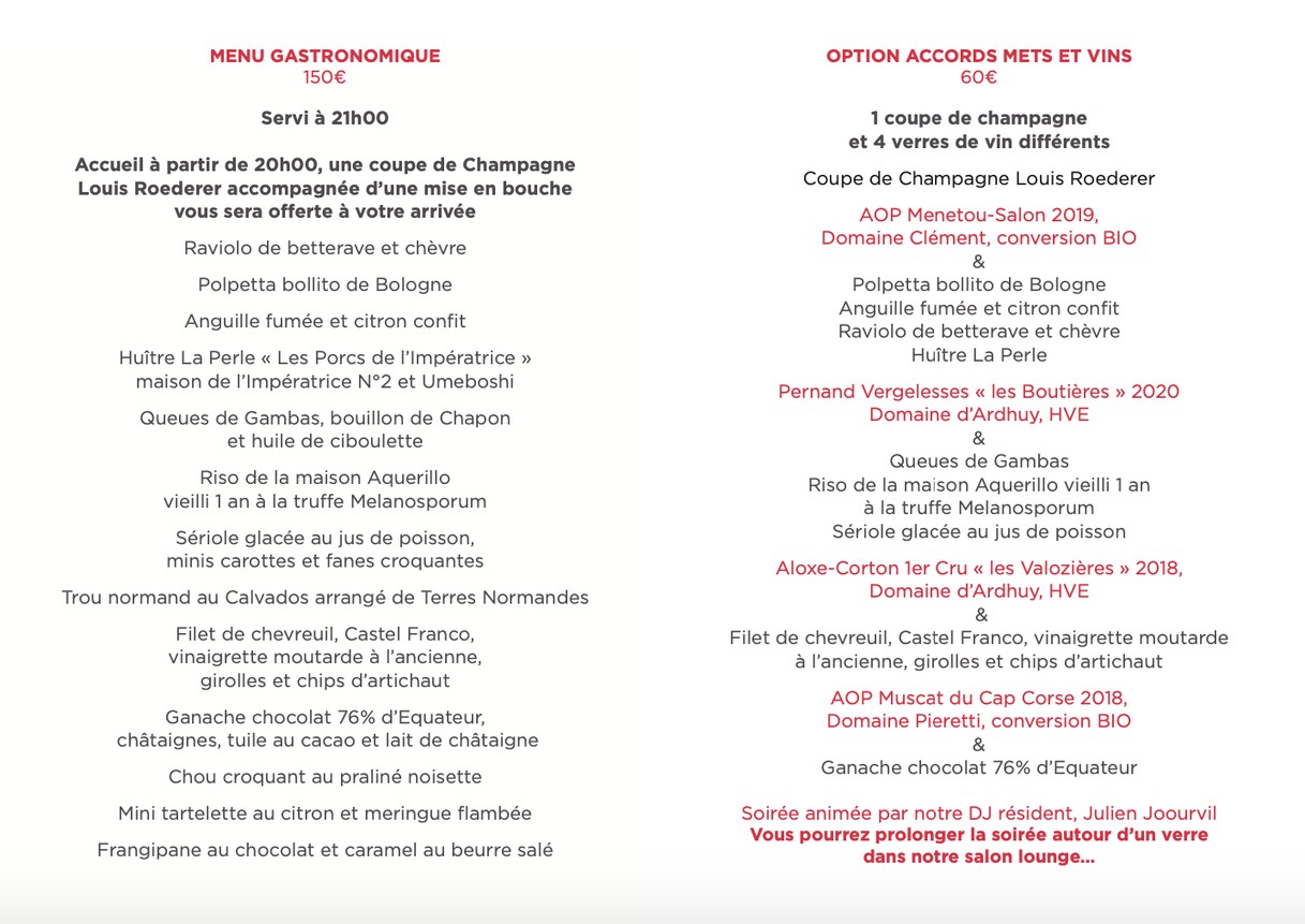 Le Patio Opéra menu 2