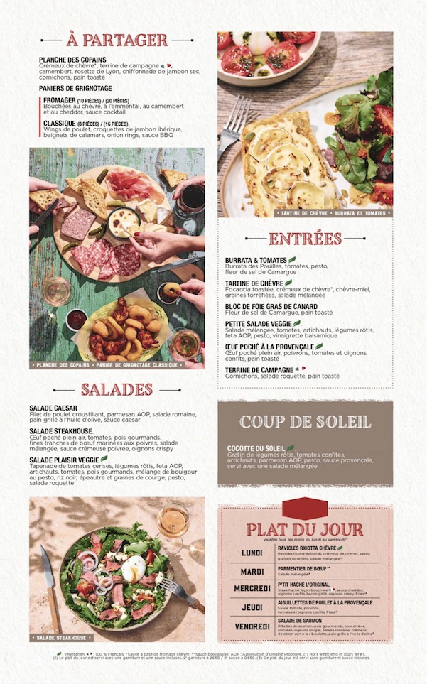 Hippopotamus Steakhouse menu 1