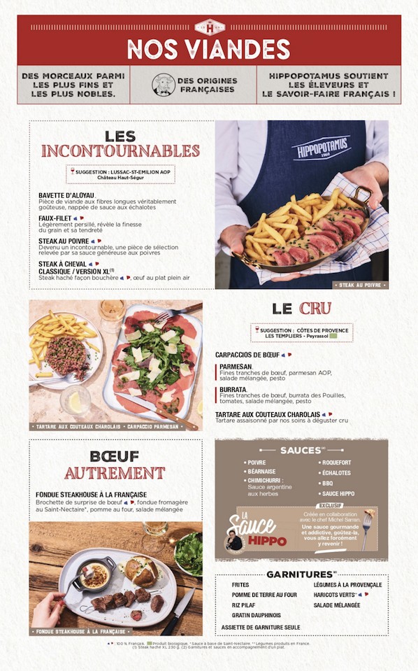 Hippopotamus Steakhouse menu 2