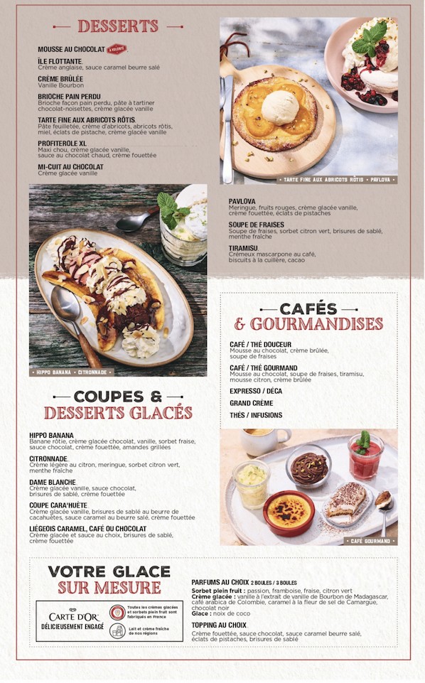 Hippopotamus Steakhouse menu 3