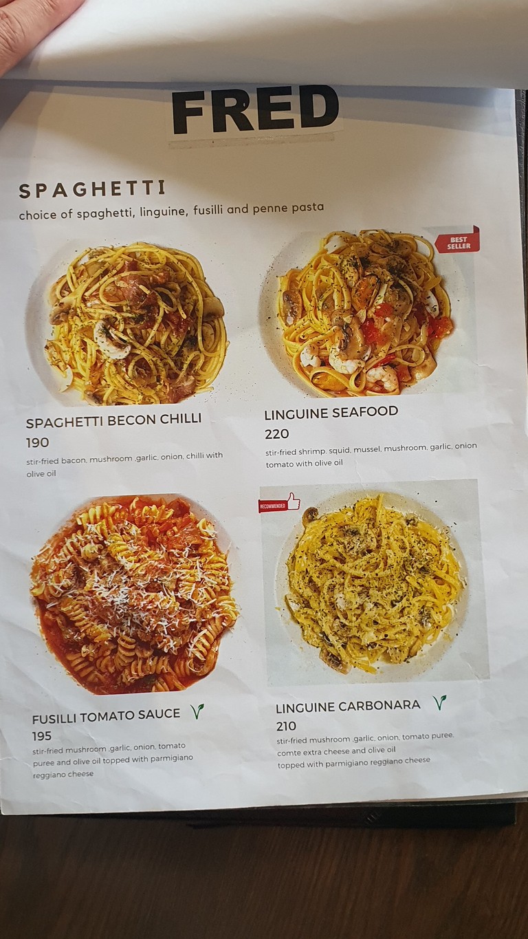 Fred Thonglor menu 4