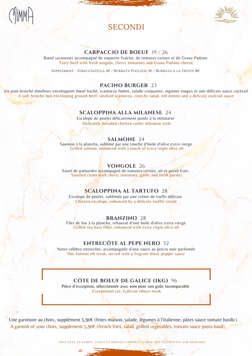Mimma menu 2