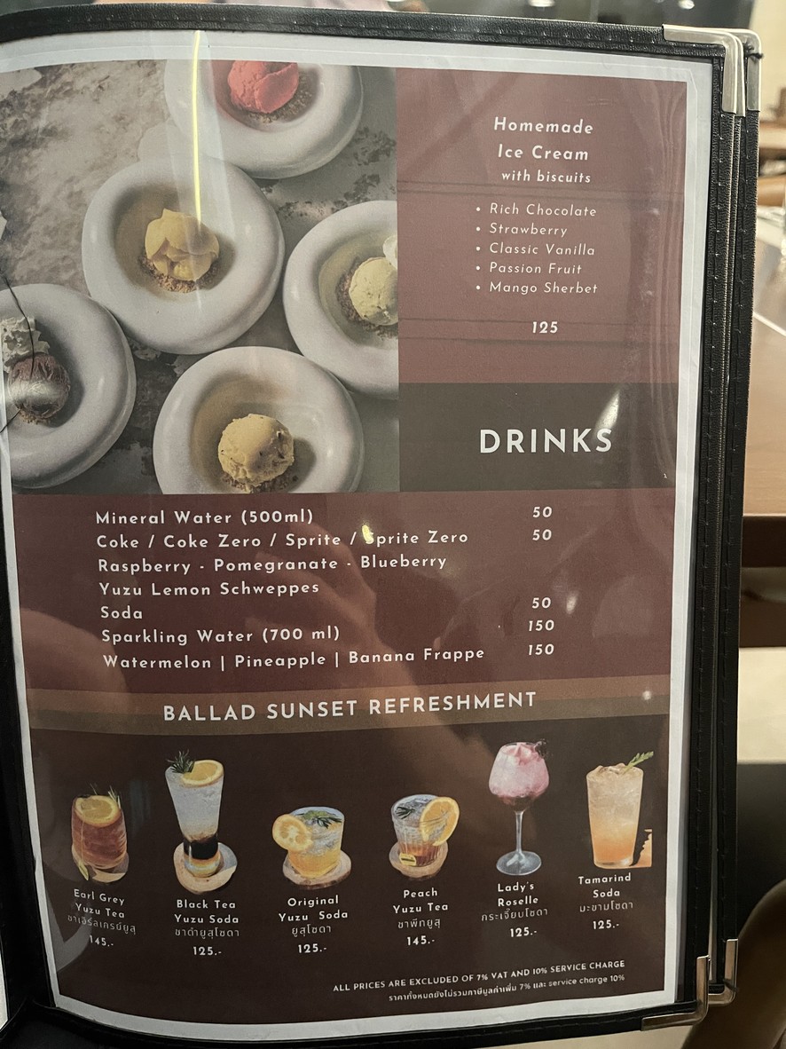 Ballad Riverside Rooftop Bar & Restaurant menu 7