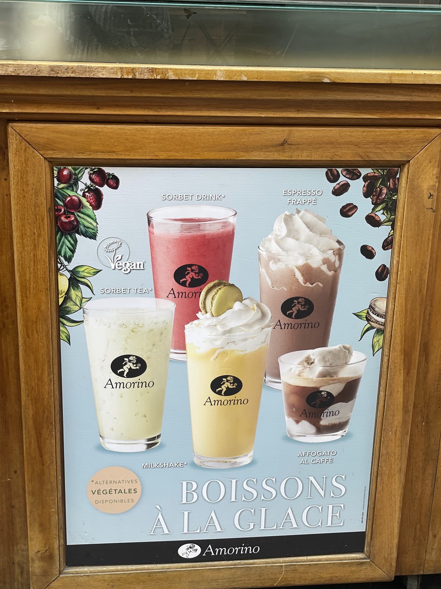 Amorino menu 3