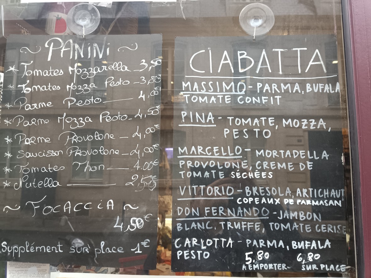 Da Rocco menu 2