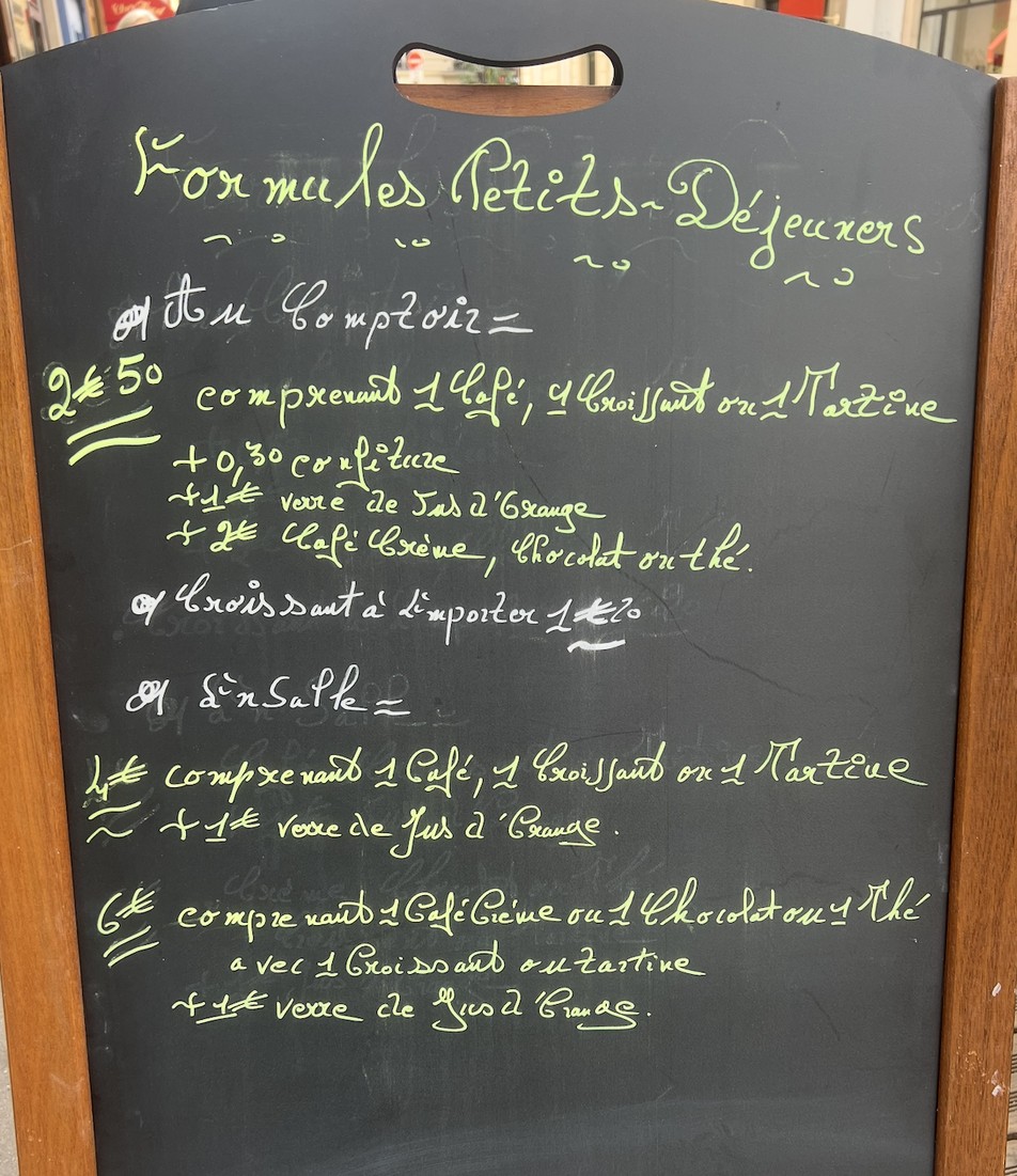 Le Bistrot Gourmand Brasserie menu 1