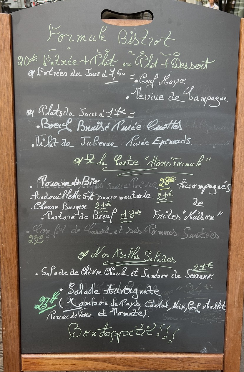 Le Bistrot Gourmand Brasserie menu 2