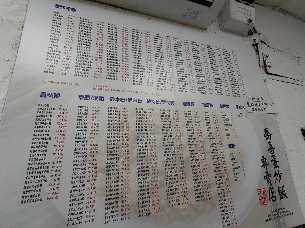 Qiao Xi Dan Chao Fan Zhuan Mai Dian menu 2