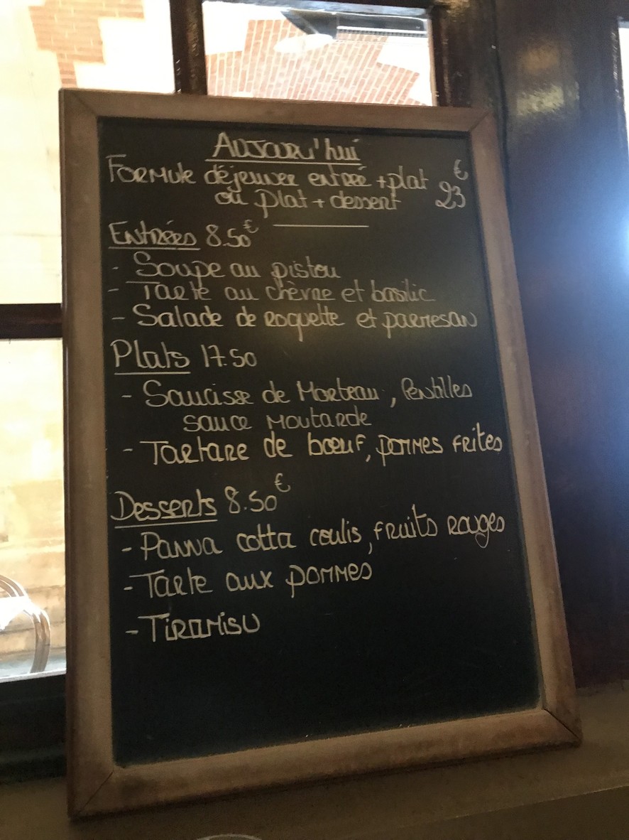 La Place Royale menu 2