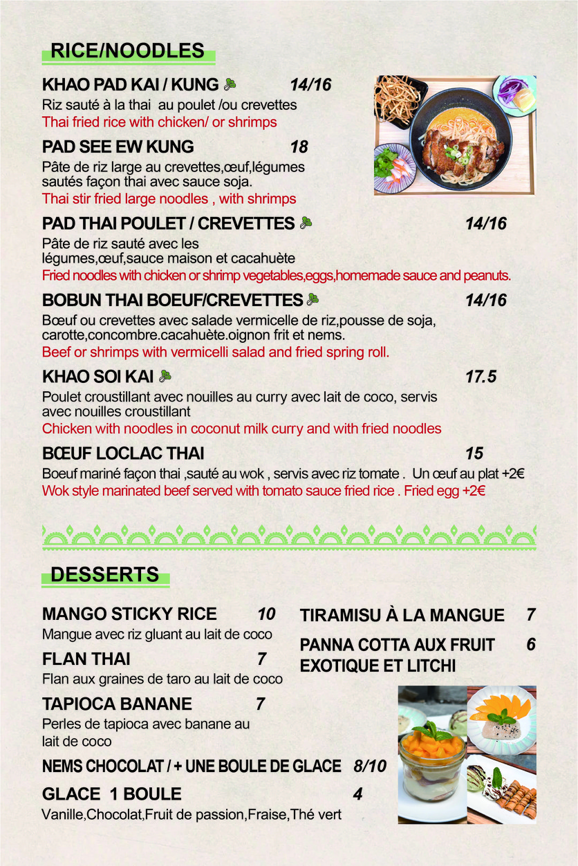 Bangkok Café menu 3