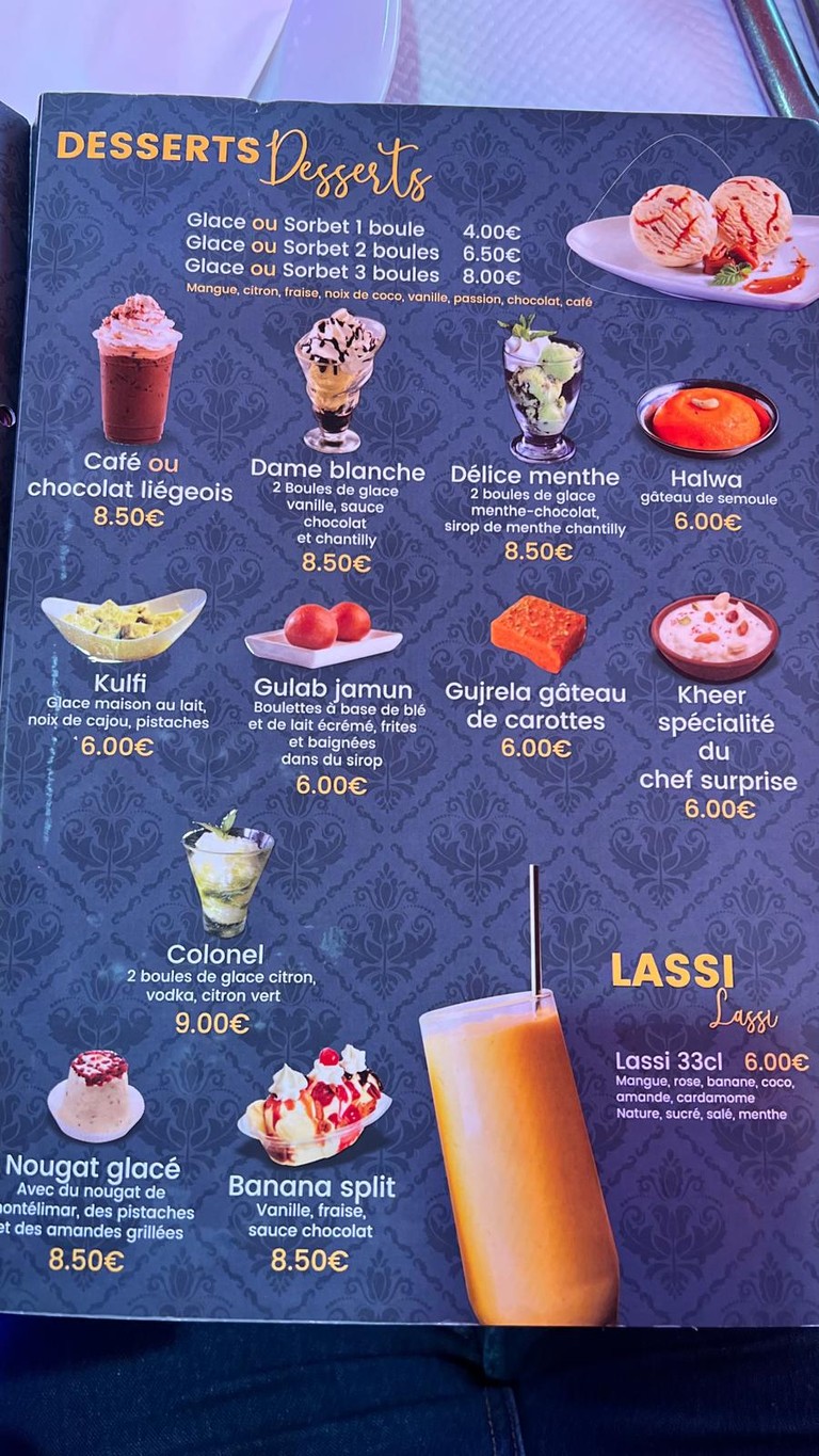 New Dehli menu 4