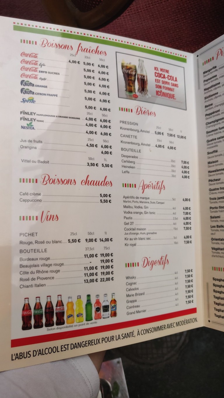Les Balkans menu 3
