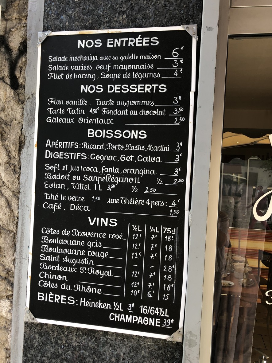 L'amalgame menu 1