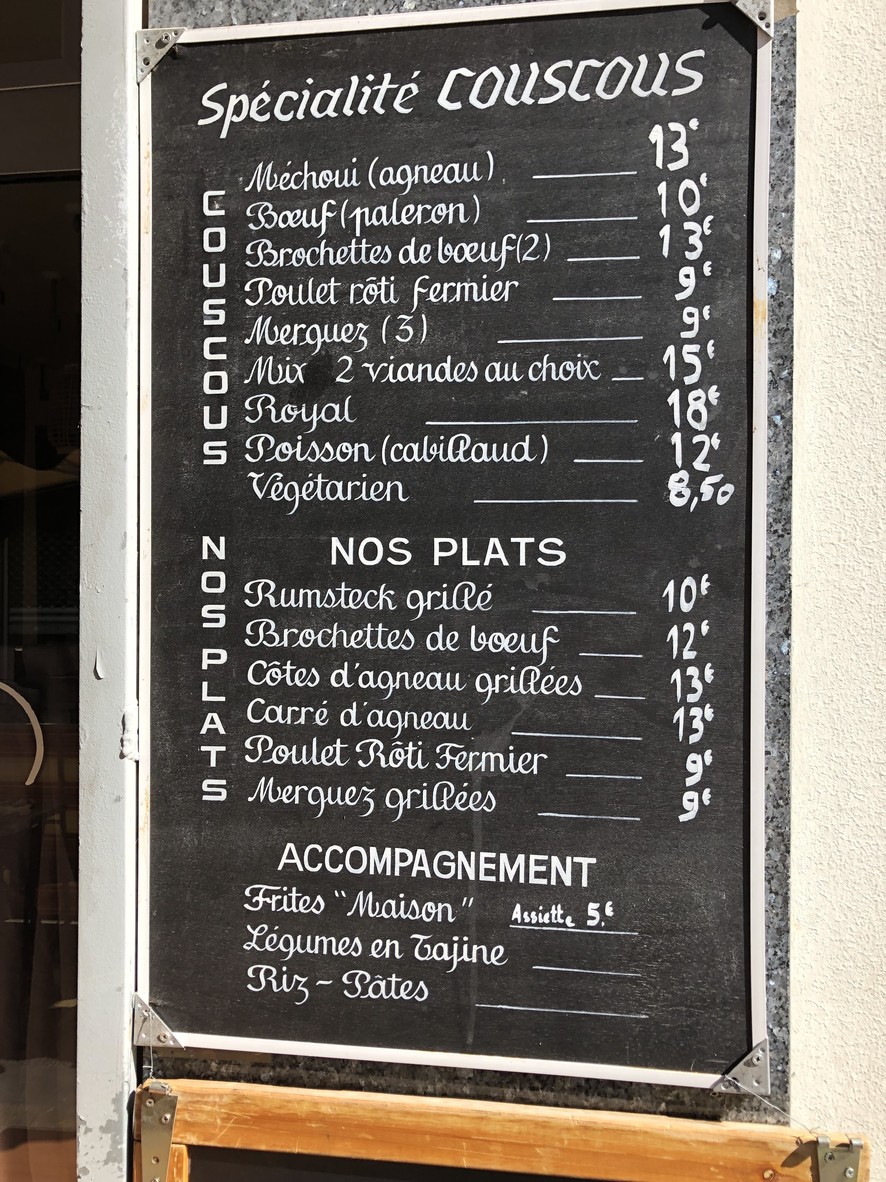 L'amalgame menu 2