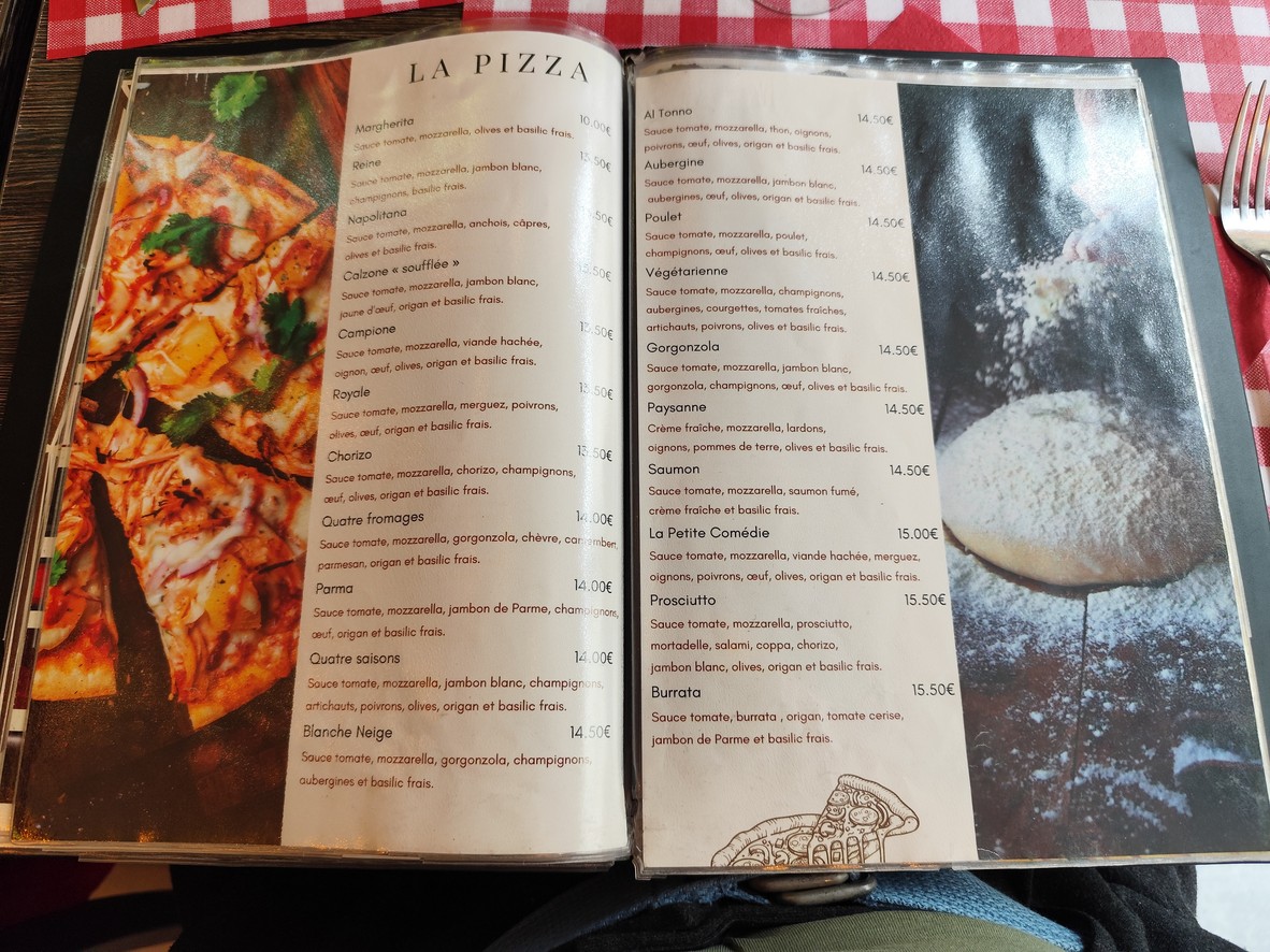 La Petite Comédie - Restaurant italien Paris 9 menu 3