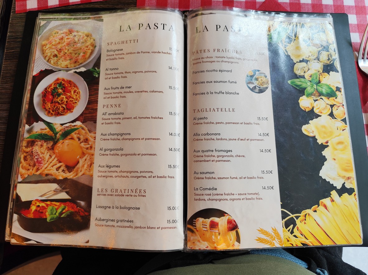 La Petite Comédie - Restaurant italien Paris 9 menu 4