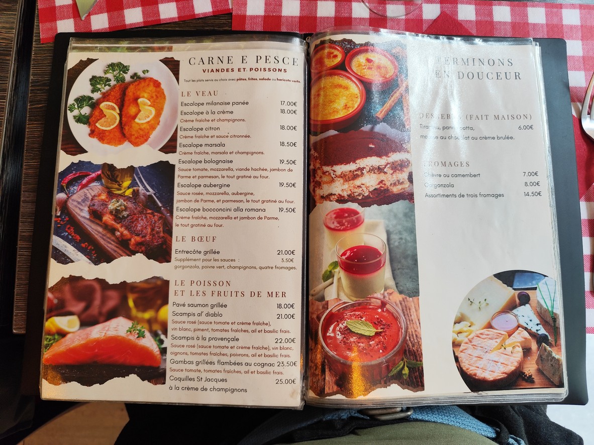La Petite Comédie - Restaurant italien Paris 9 menu 5