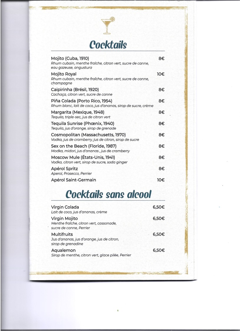 Café Colette menu 3