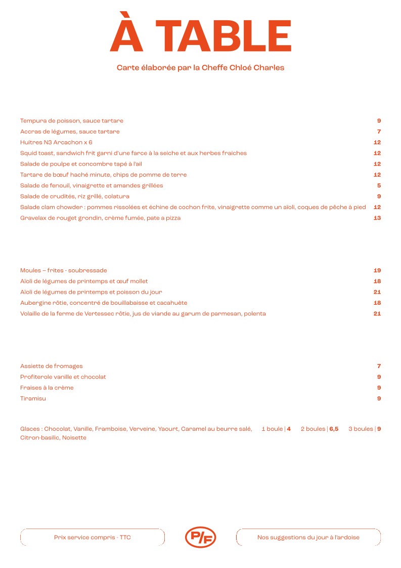 PLAT/FORM menu 1