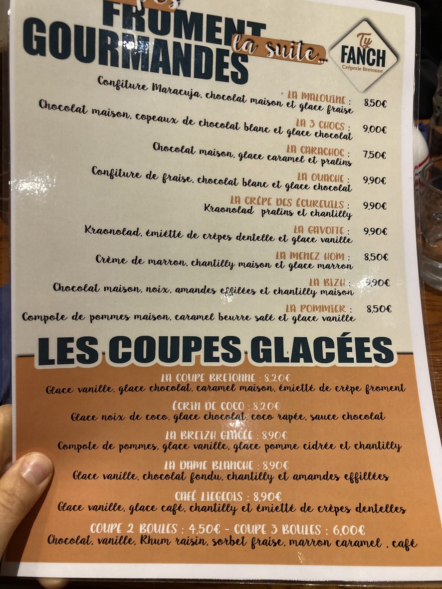 Crêperie Ty Fanch menu 4