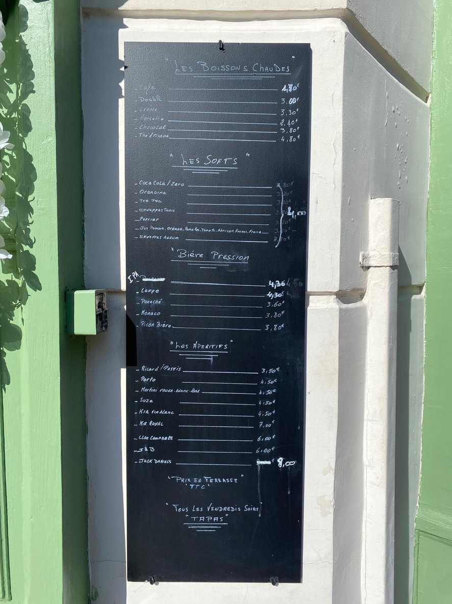 Le Bistrot du Coin menu 2