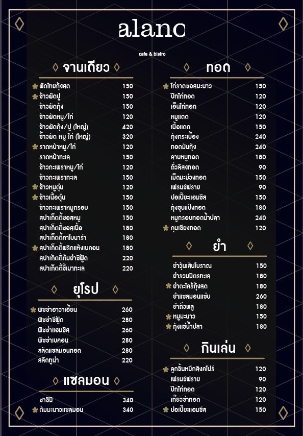阿拉诺咖啡馆和餐馆 menu 2