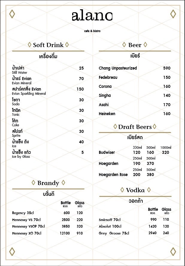 阿拉诺咖啡馆和餐馆 menu 5